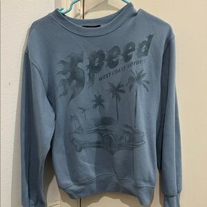 Forever 21 Blue Graphic Sweatshirt